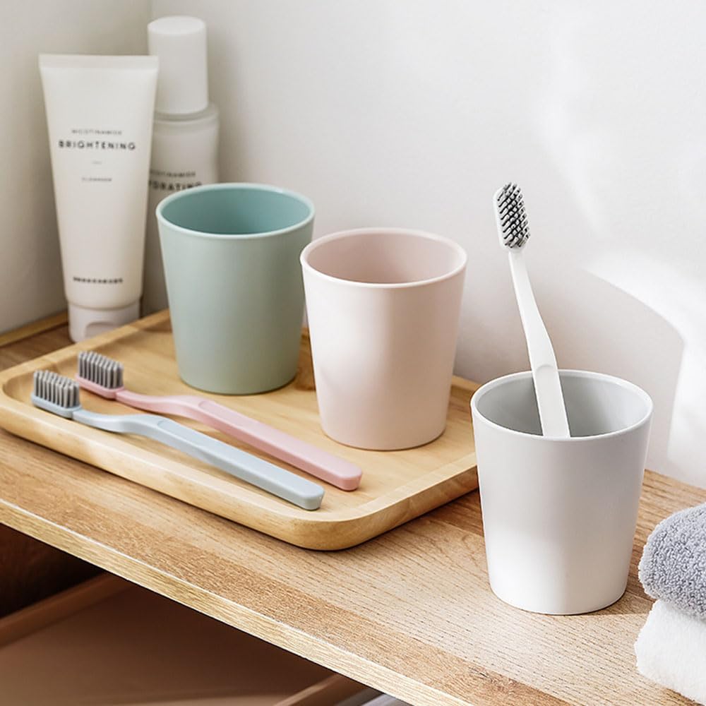Simple household toothbrush holder 2-pc set White Gray