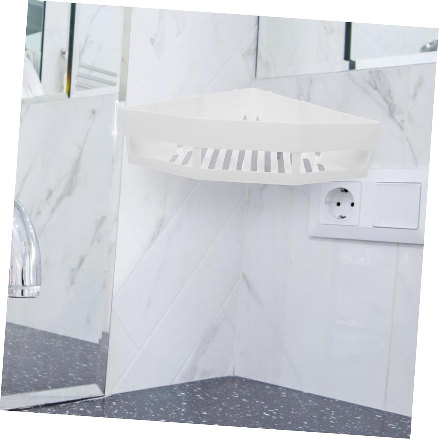 DRIP-READY No Drilling Corner Shower Organizer