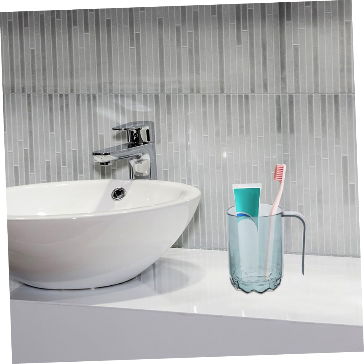 IPetboom3-Piece Nordic Style Toothy Cup Set - Lightweight Reusable