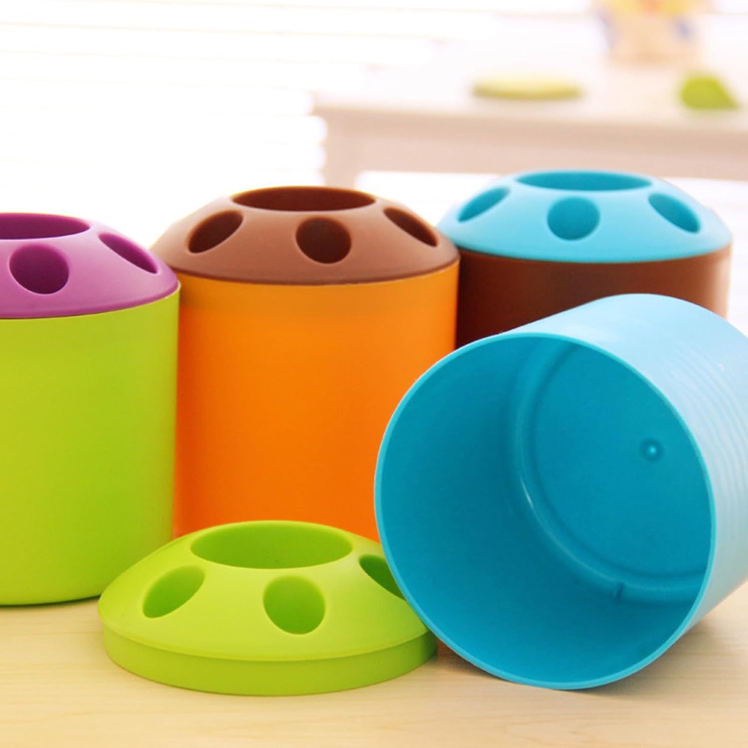 3-Piece Kids Toothbrush and Toothpaste Organizer Set