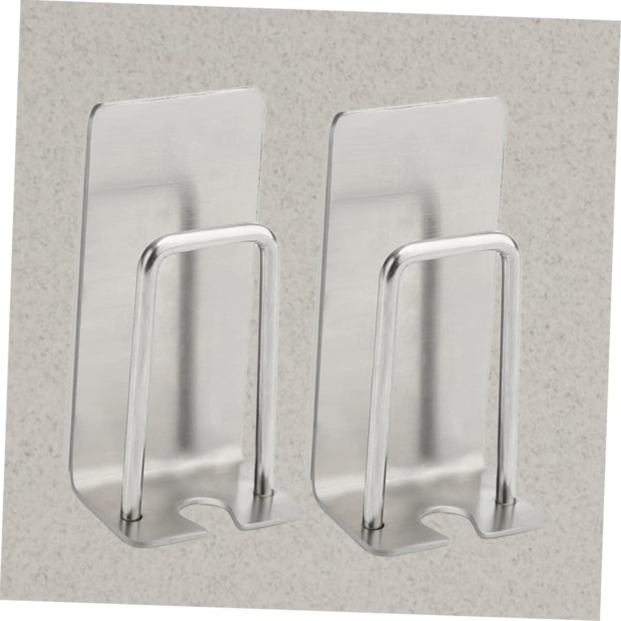 Zerodeko 2-Pack Stainless Steel Toothbrush Oral Care Holder Organizer No Drilling Required