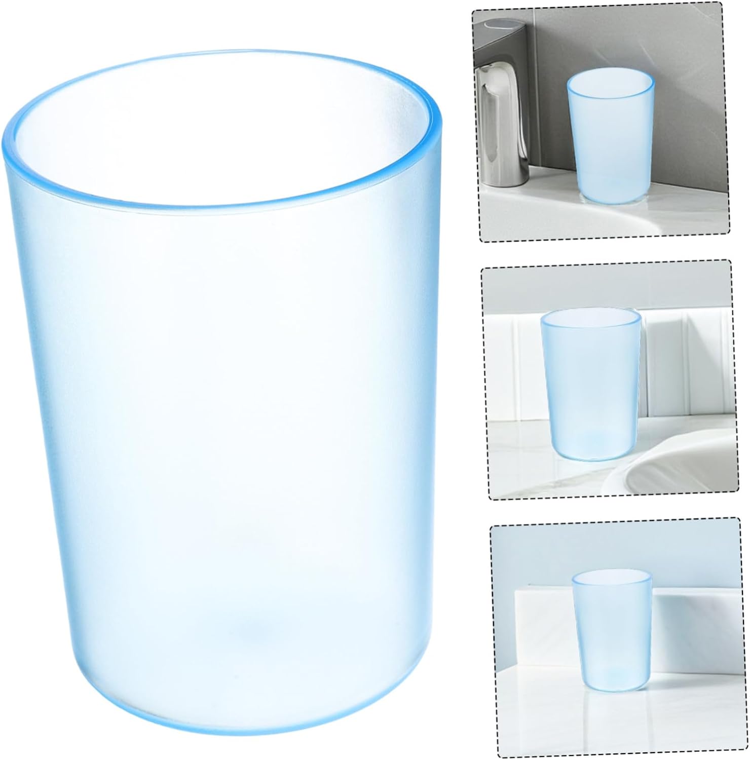 Sturdy Plastic Toothbrush Cup Portable for Adults and Kids