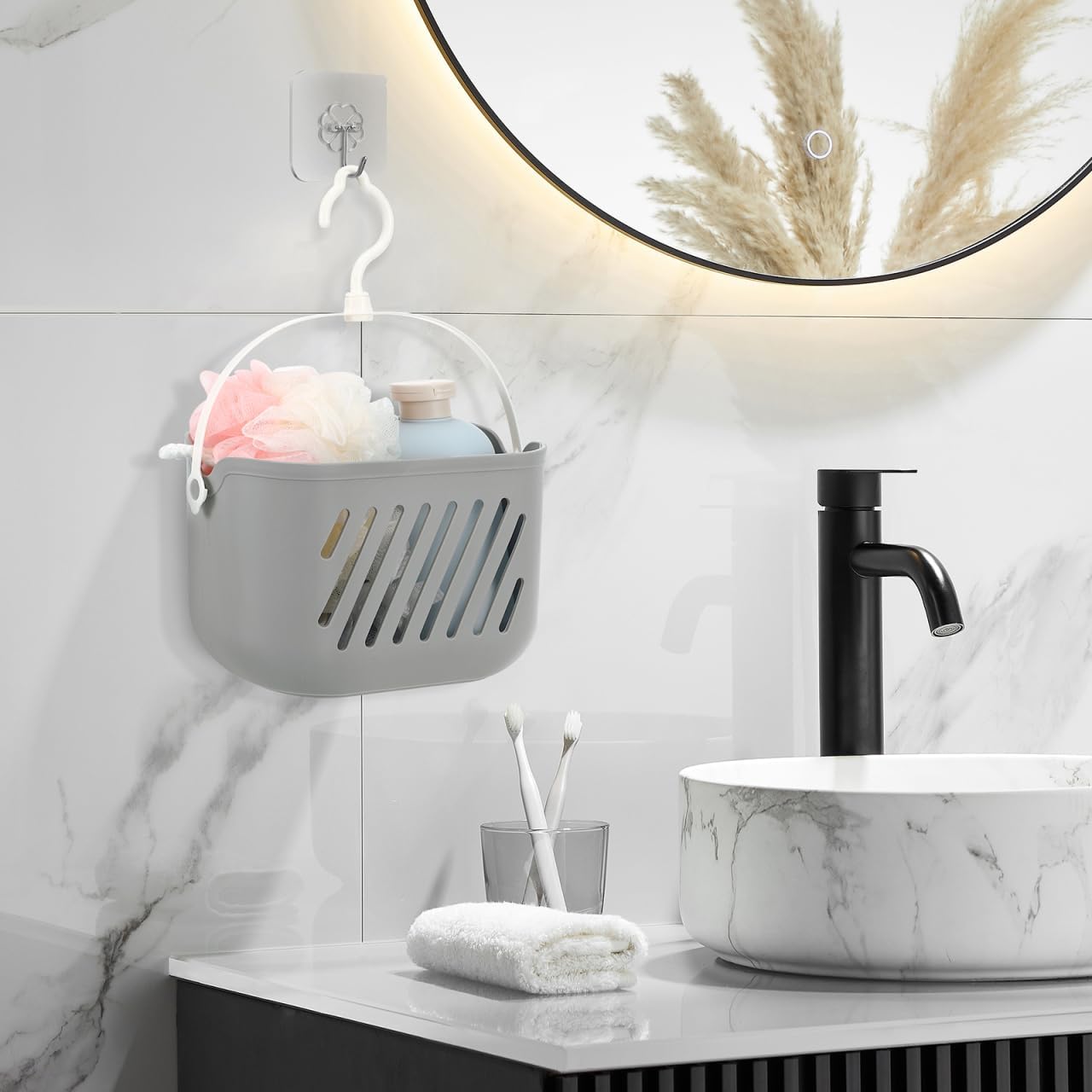 Luxshiny Wall-Mounted Storage Basket