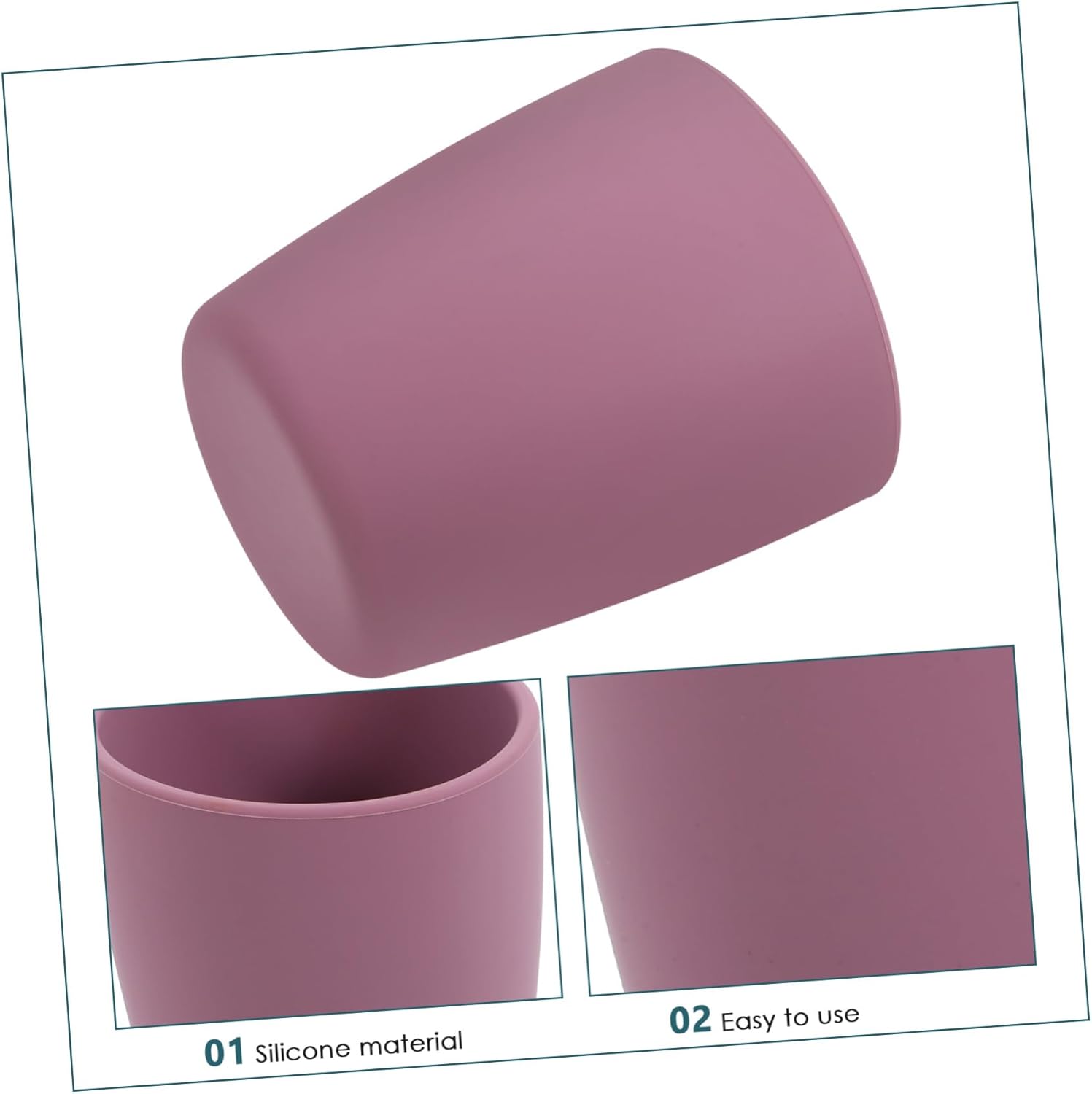 Silicone Bath Cups for Babies - Spill-Proof Leak-Proof Easy to Clean