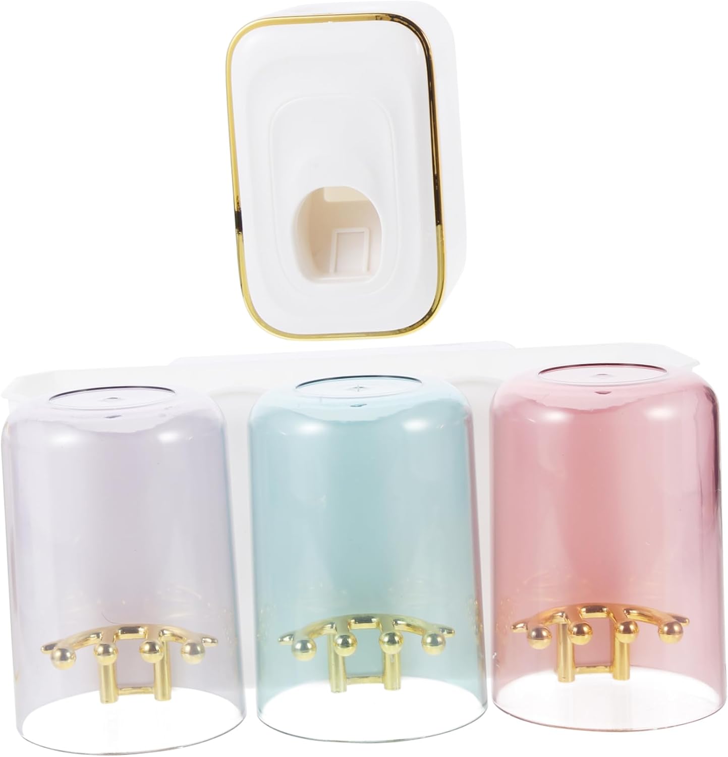 Space-Saving Wall Mounted Toothbrush Paste Organizer
