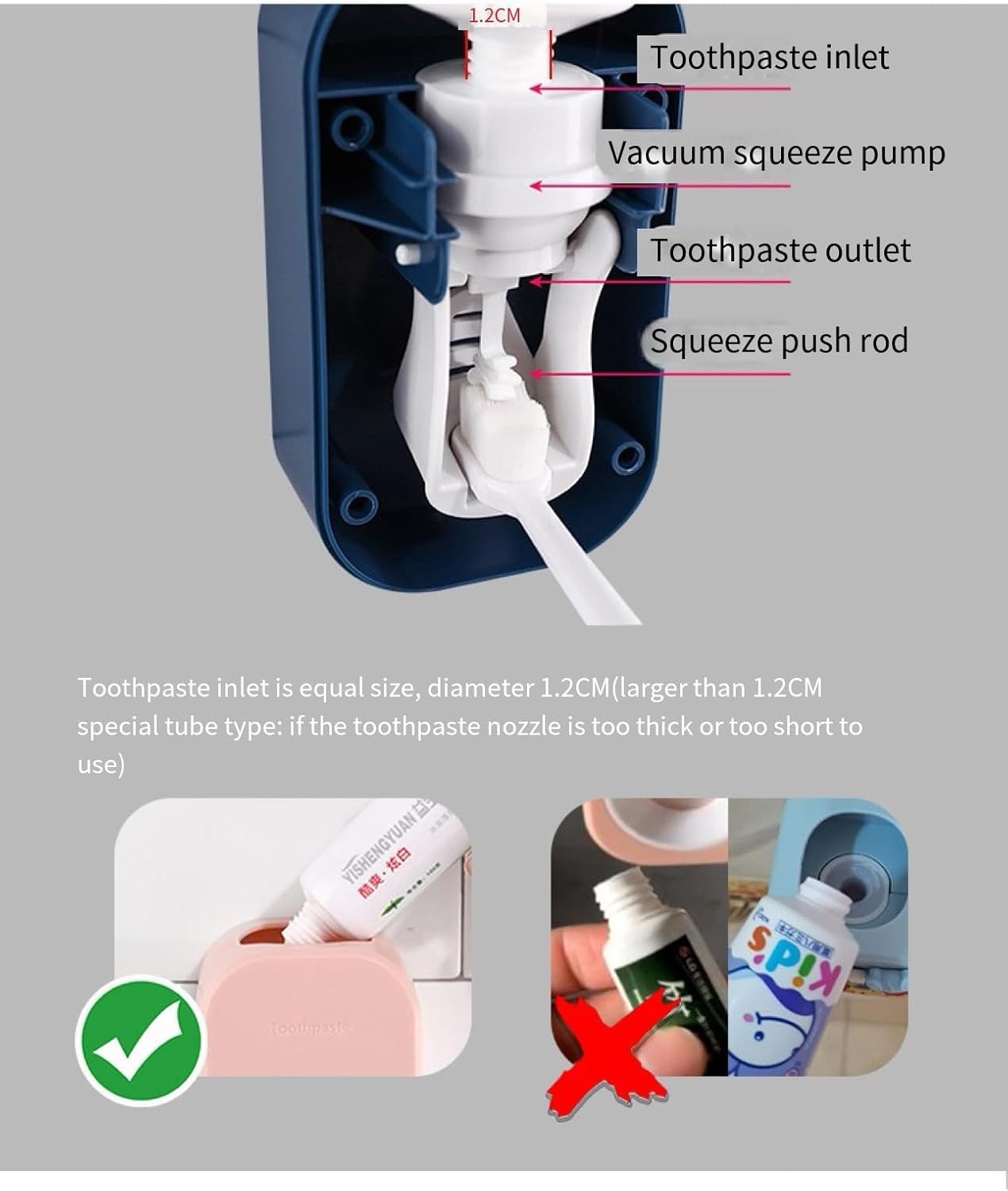 Automatic Toothpaste Dispenser for Kids 3 Piece Set