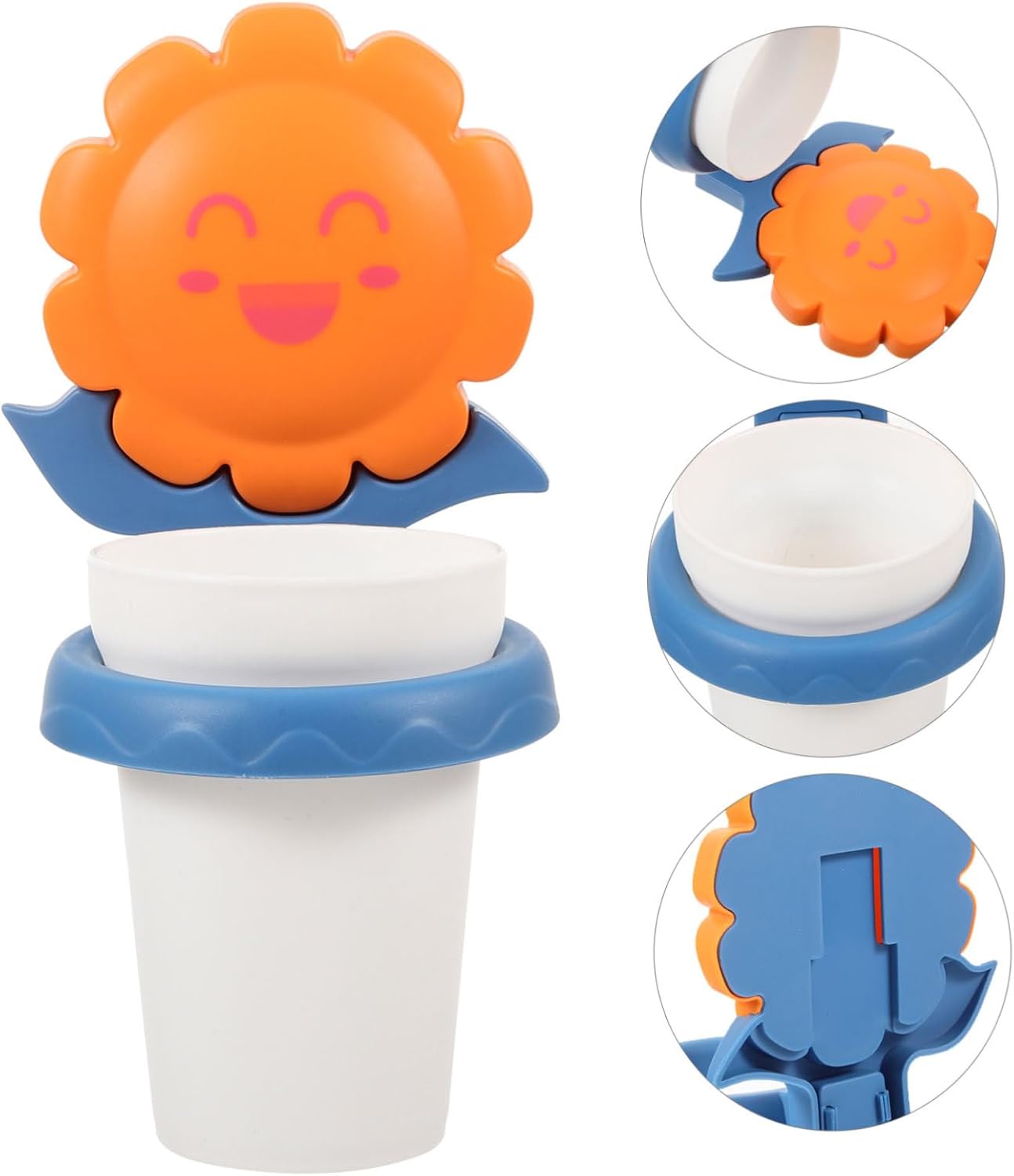 Cute Cartoon Toothbrush Holder Wall Mounted Storage Rack for Bathroom