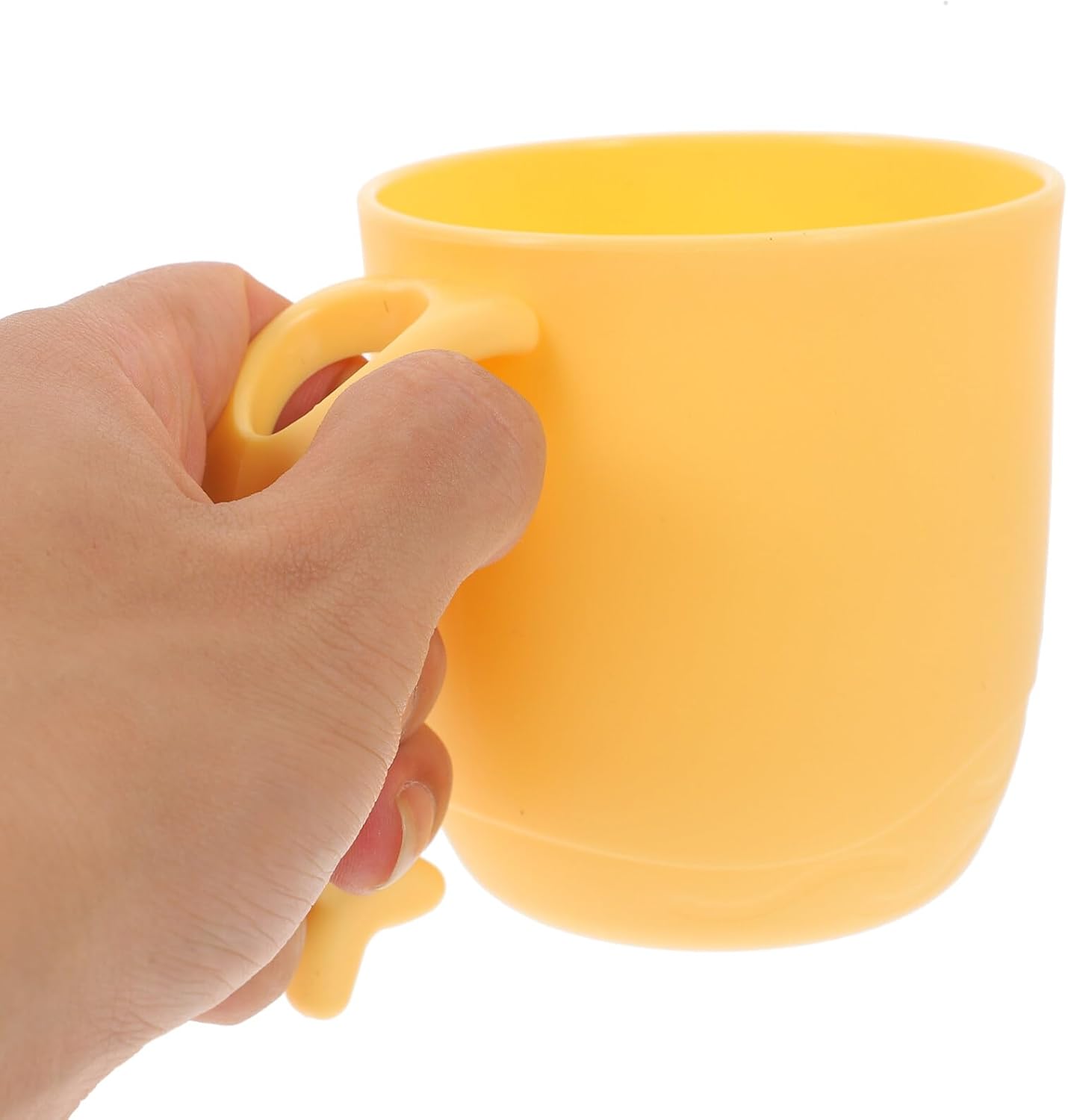 Luxshiny 2PCS Dolphin Tail Handle Unbreakable Mouthwash Cups for Boys and Girls
