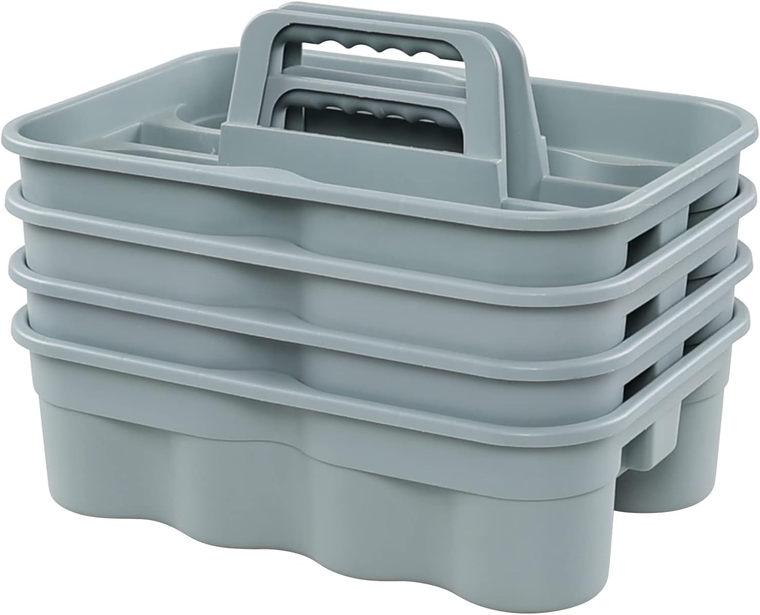 Melontray 6-Pack Plastic Cleaning Supply Caddy with Carry Handle
