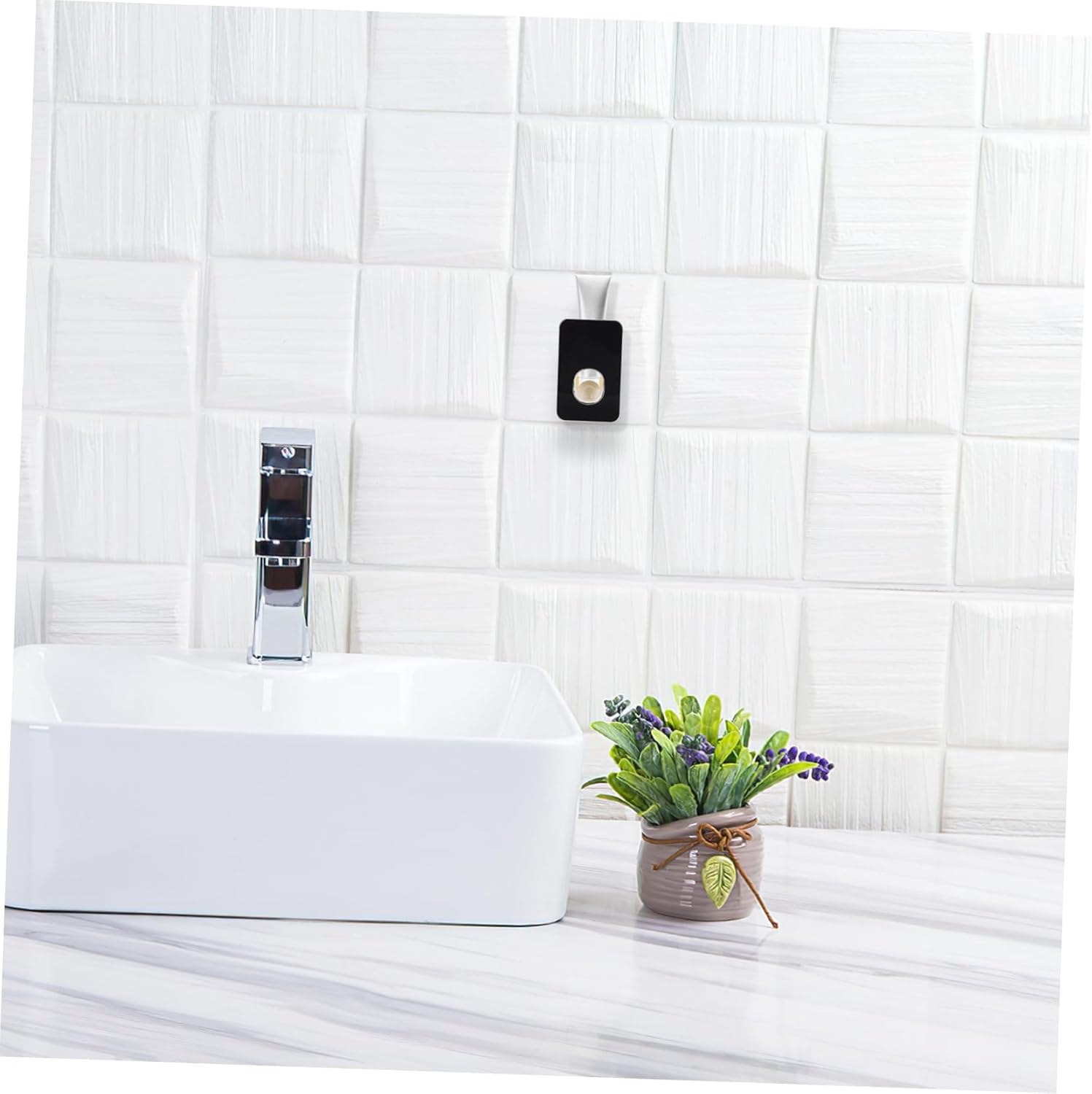 Sturdy Durable Wall-Mounted Toothbrush Toothpaste Holder