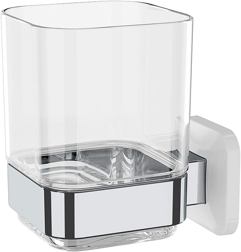Premium Wall-Mounted Toothbrush Organizer Tumbler Easy to Use Durable