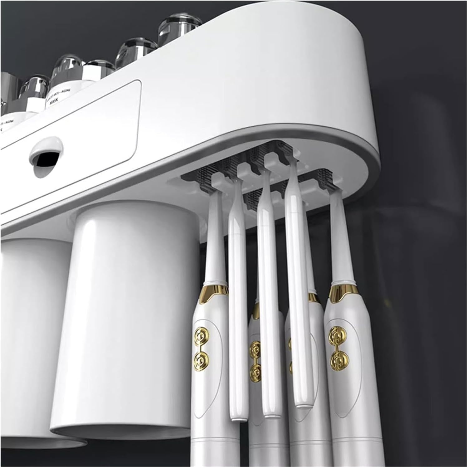 Multi-Purpose Magnetic Toothbrush Holder for Bathrooms Essential Storage Solution