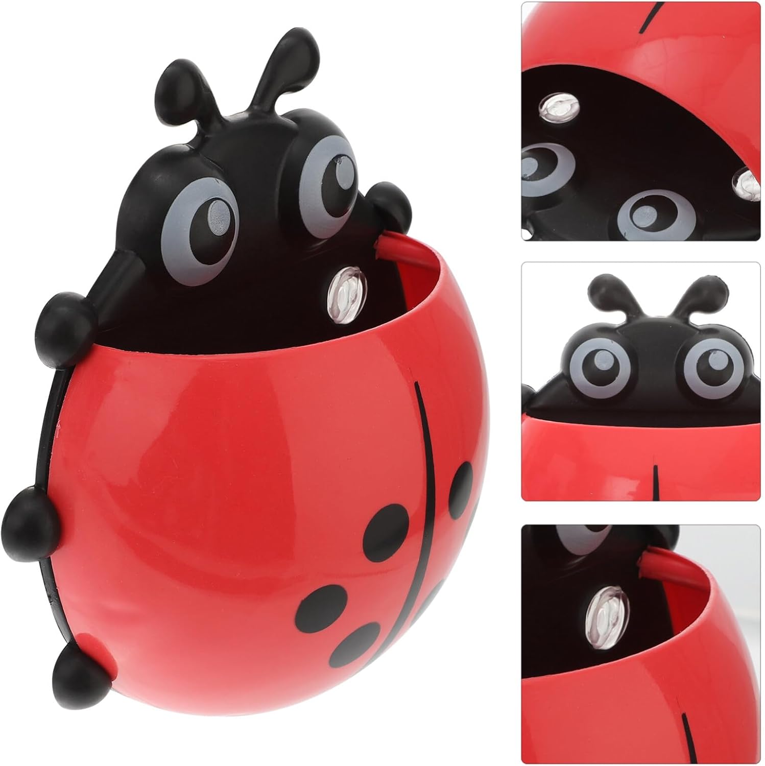 Hemoton Ladybug Toothbrush Holder - Perfect for Home Bathroom