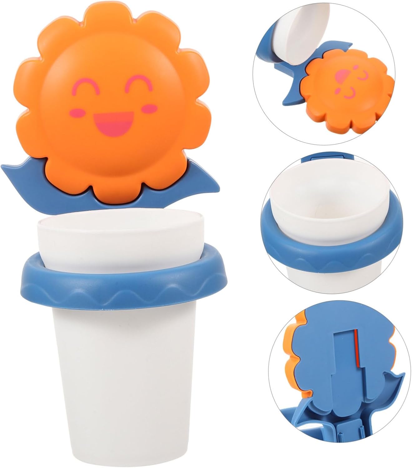 Fomiyes Cartoon Toothbrush Cup Rack Multifunctional Storage Organizer
