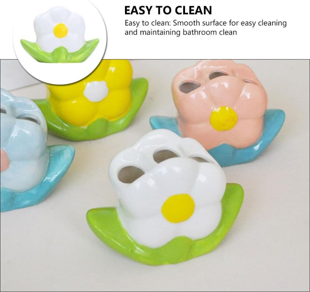 Floral Toothbrush Pen Organizer