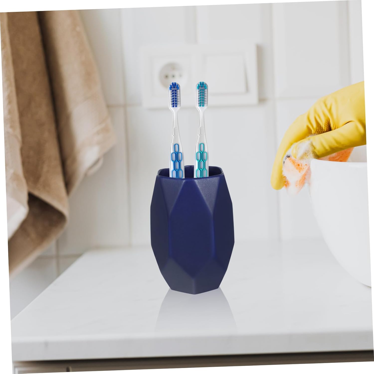 Premium Ceramic Toothbrush Cup Home Dorm Style