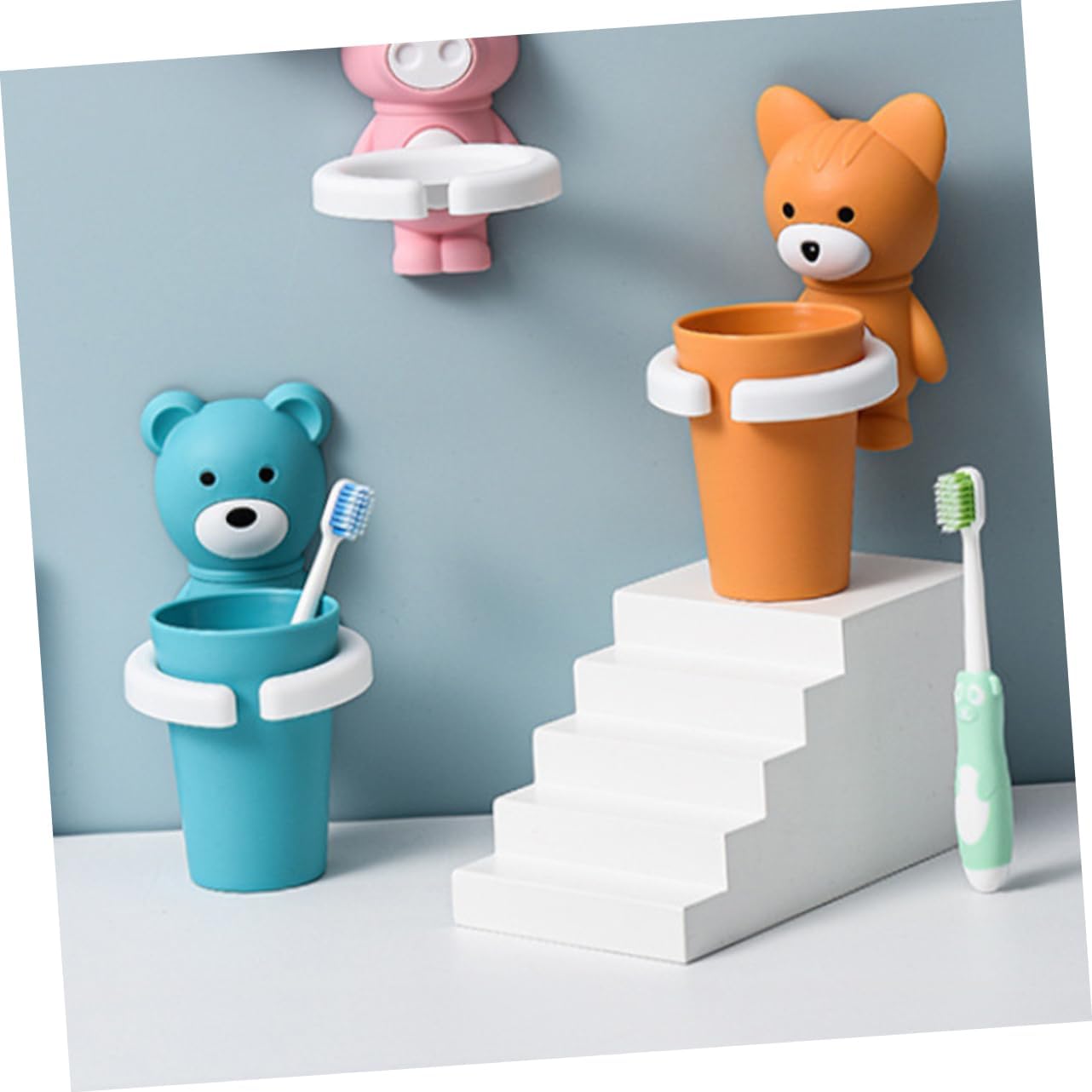 DOITOOL Wall-Mounted Toothbrush Organizer