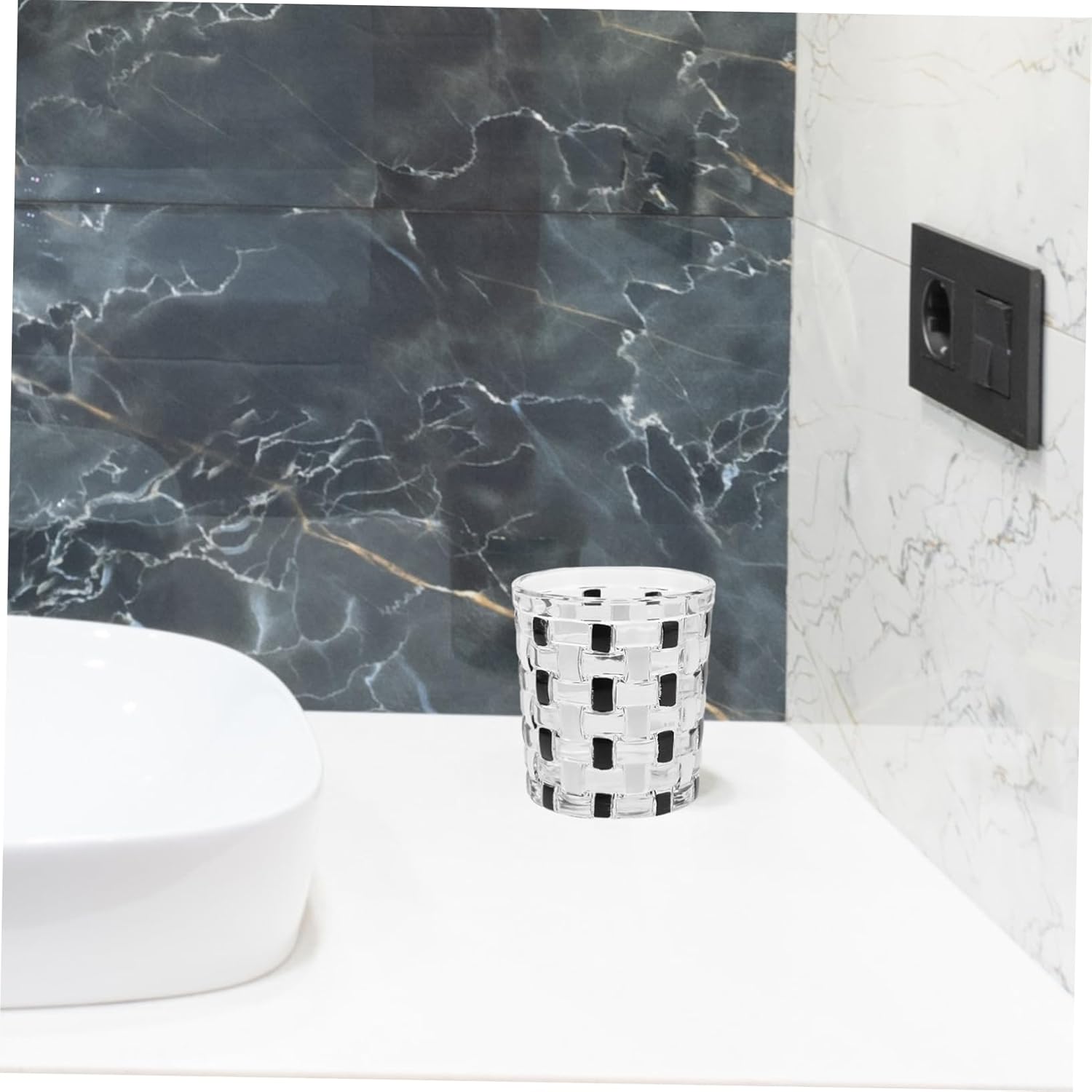 MAGICLULU Classic Checkerboard Toothbrush Holder