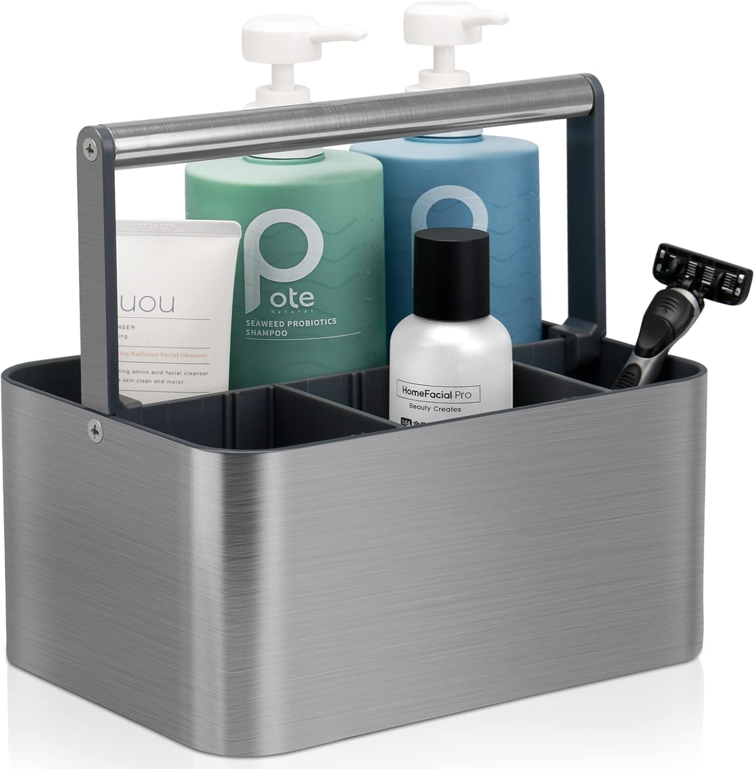 Portable Shower Caddy Bathroom Organizer with Built-in Handle