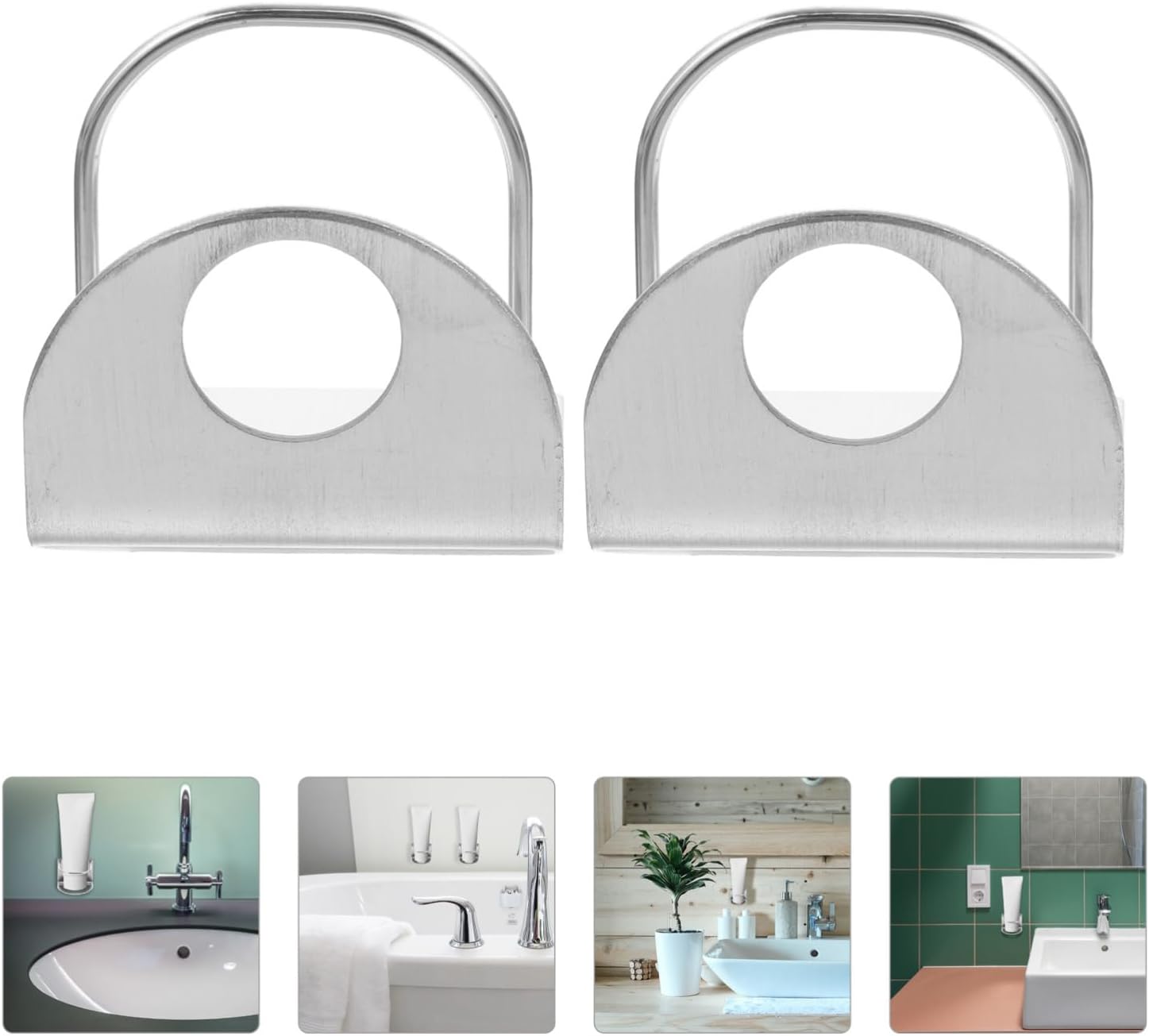 Stainless Steel Wall-Mounted Toothpaste Holder