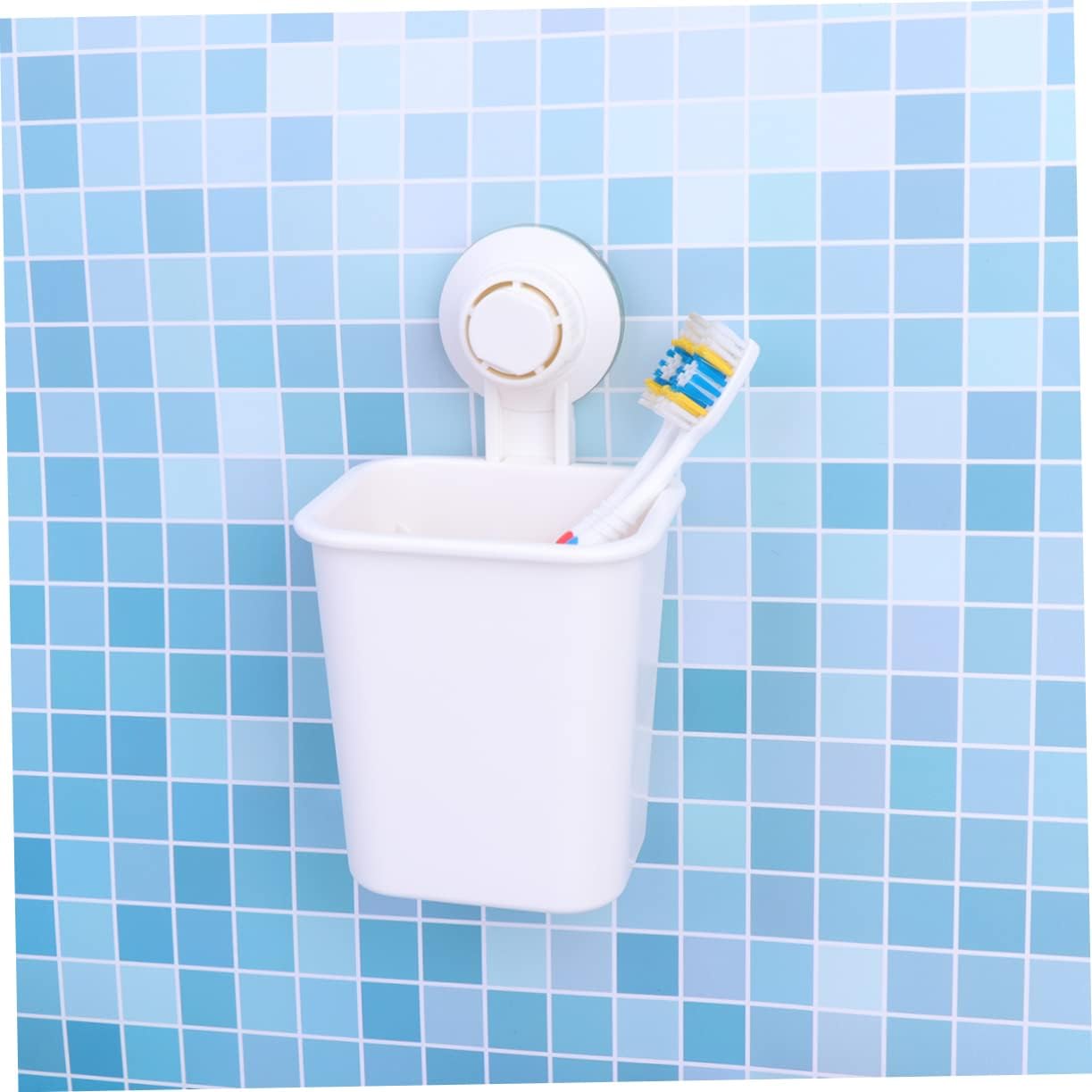 Suction Toothbrush Holder Space-Saving Design Modern Bathroom Essential