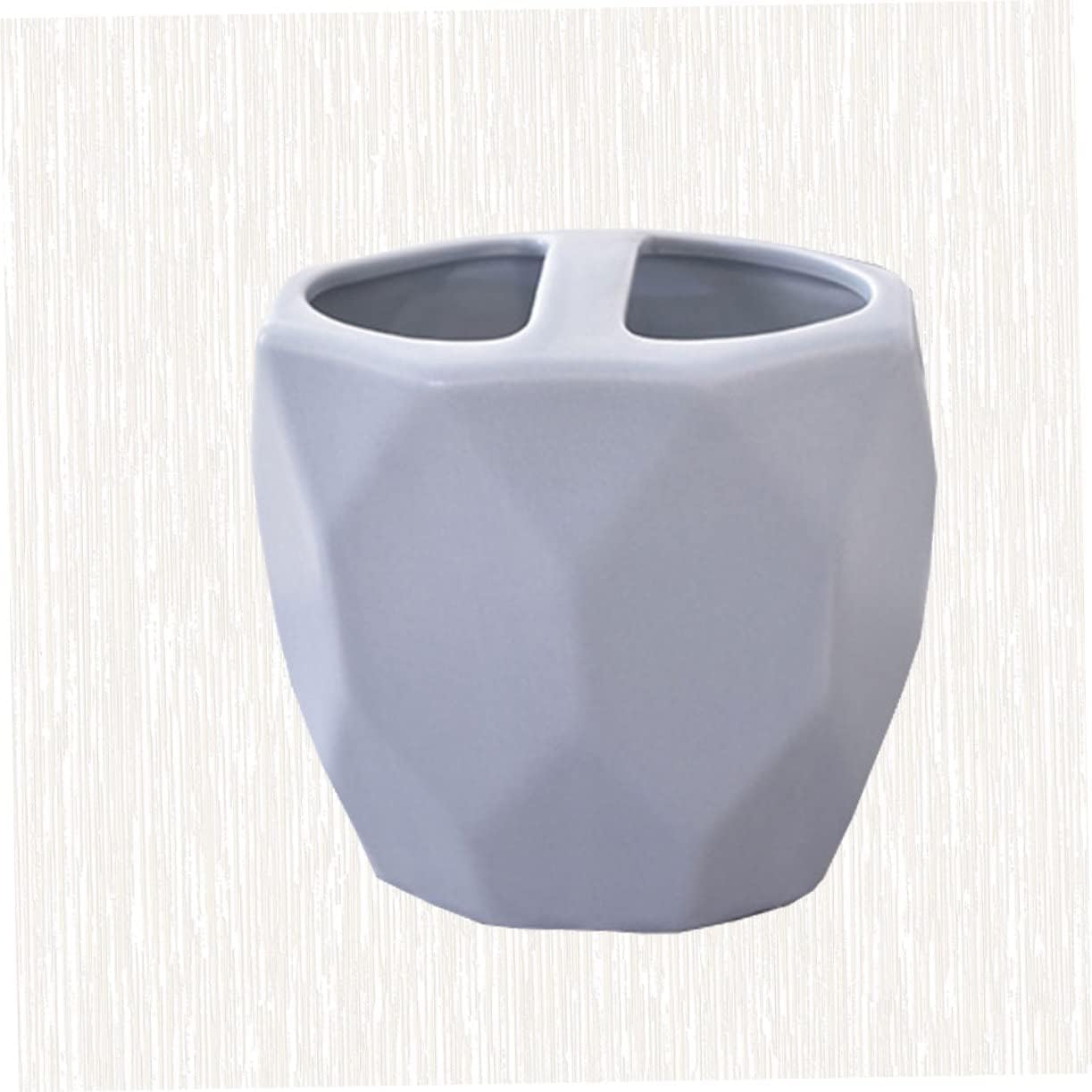 Elegant Ceramic Artistic Toothbrush Holder Modern Design Practical Stylish for your Bathroom
