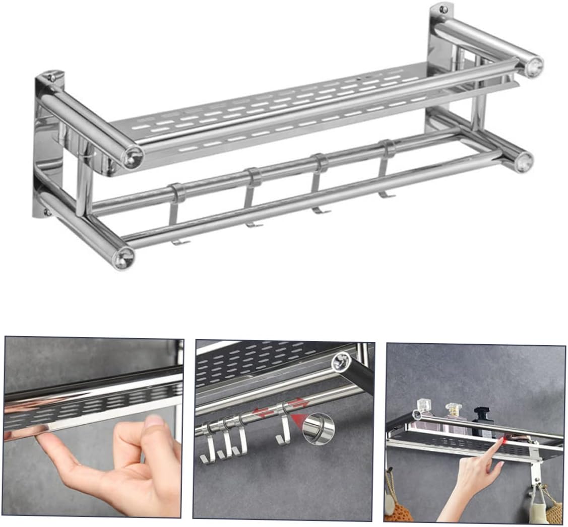 HEALLILY Stainless Steel Bath Storage Rack