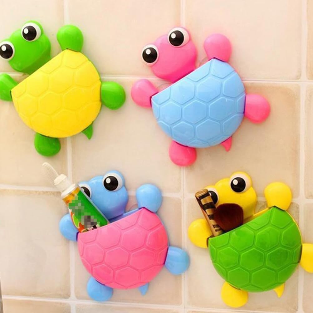 Zerodeko 2PCS Cute Turtle Toothbrush Holder for Adults Kids