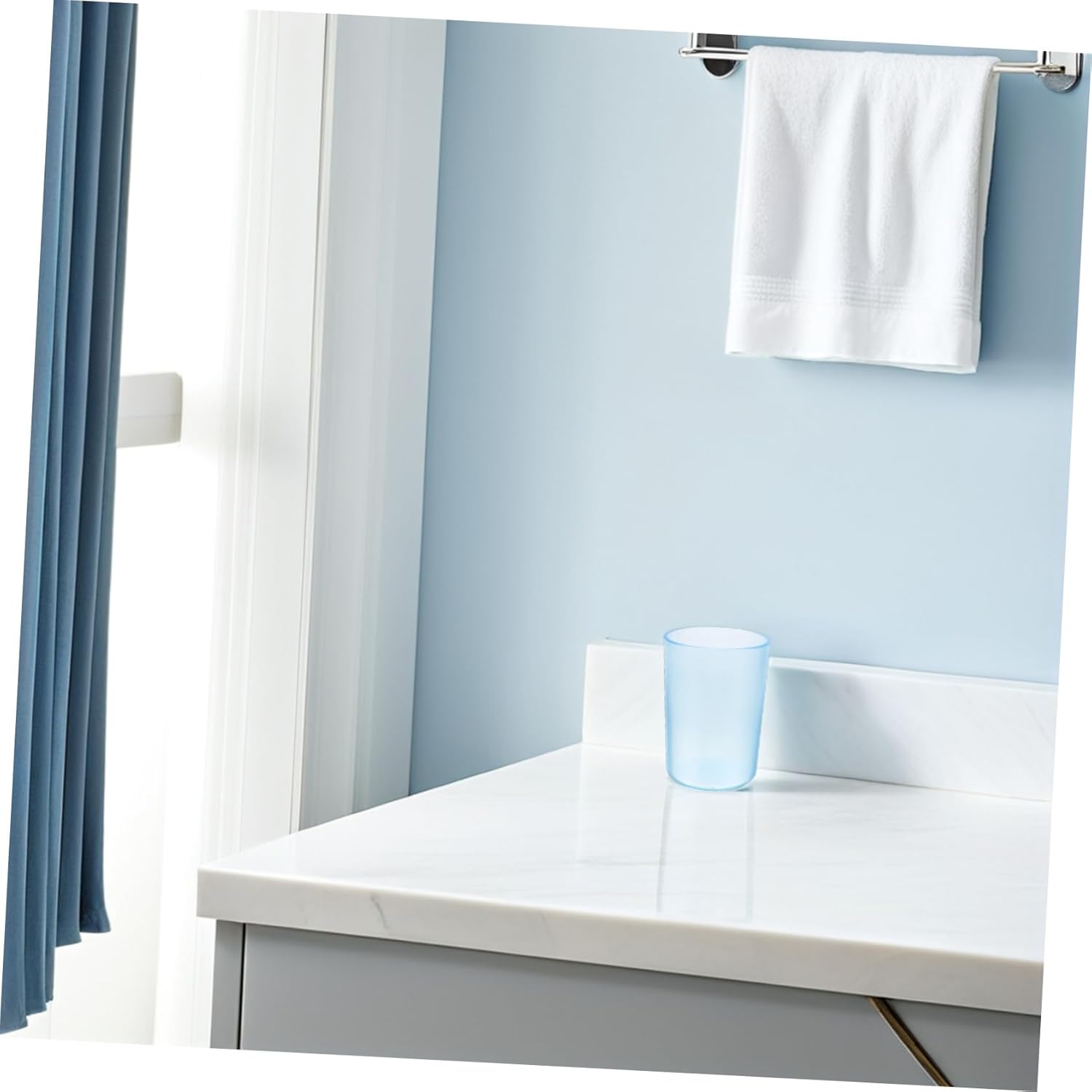 Wakauto Stylish Transparent Toothbrush Gargoyle Mug for Adults Dual Purpose Design