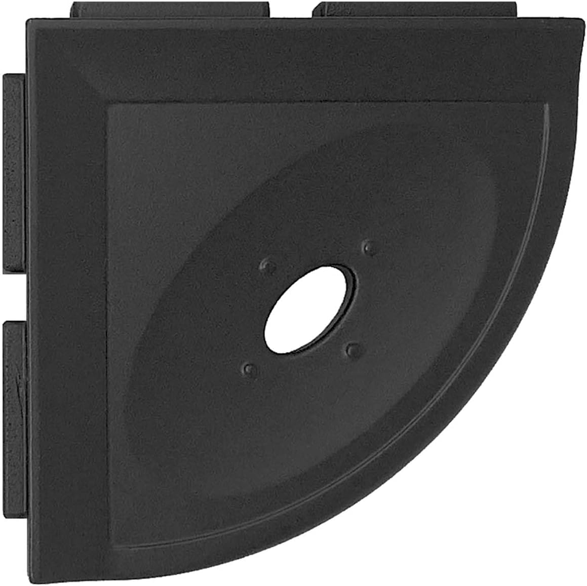 Questech 5 Inch Shower Soap Dish Shelf Graphite Black