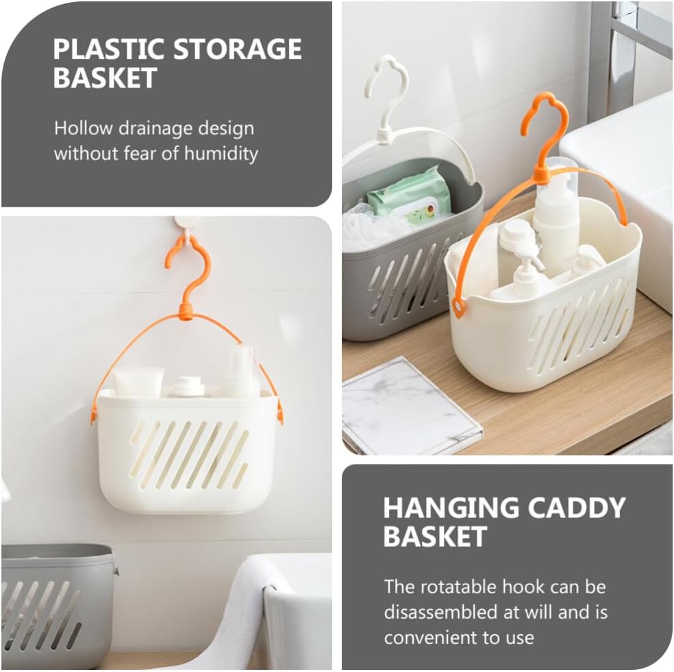 DOITOOL Plastic Hanging Shower Basket with Hook