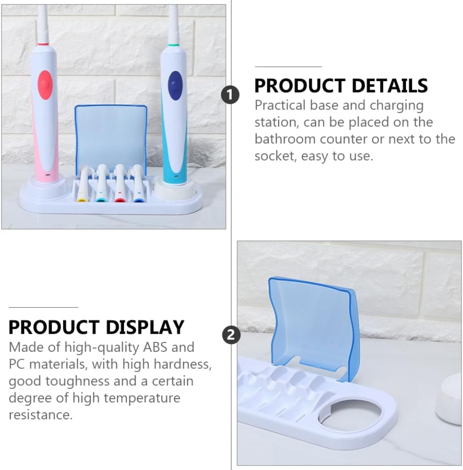 PRETYZOOM Electric Toothbrush Holder with 2 Brush Slots for Travel