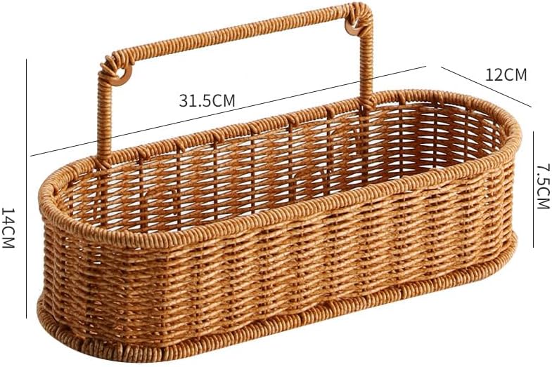 Oiche Rustic Bath Organizer Portable Woven Shower Holder