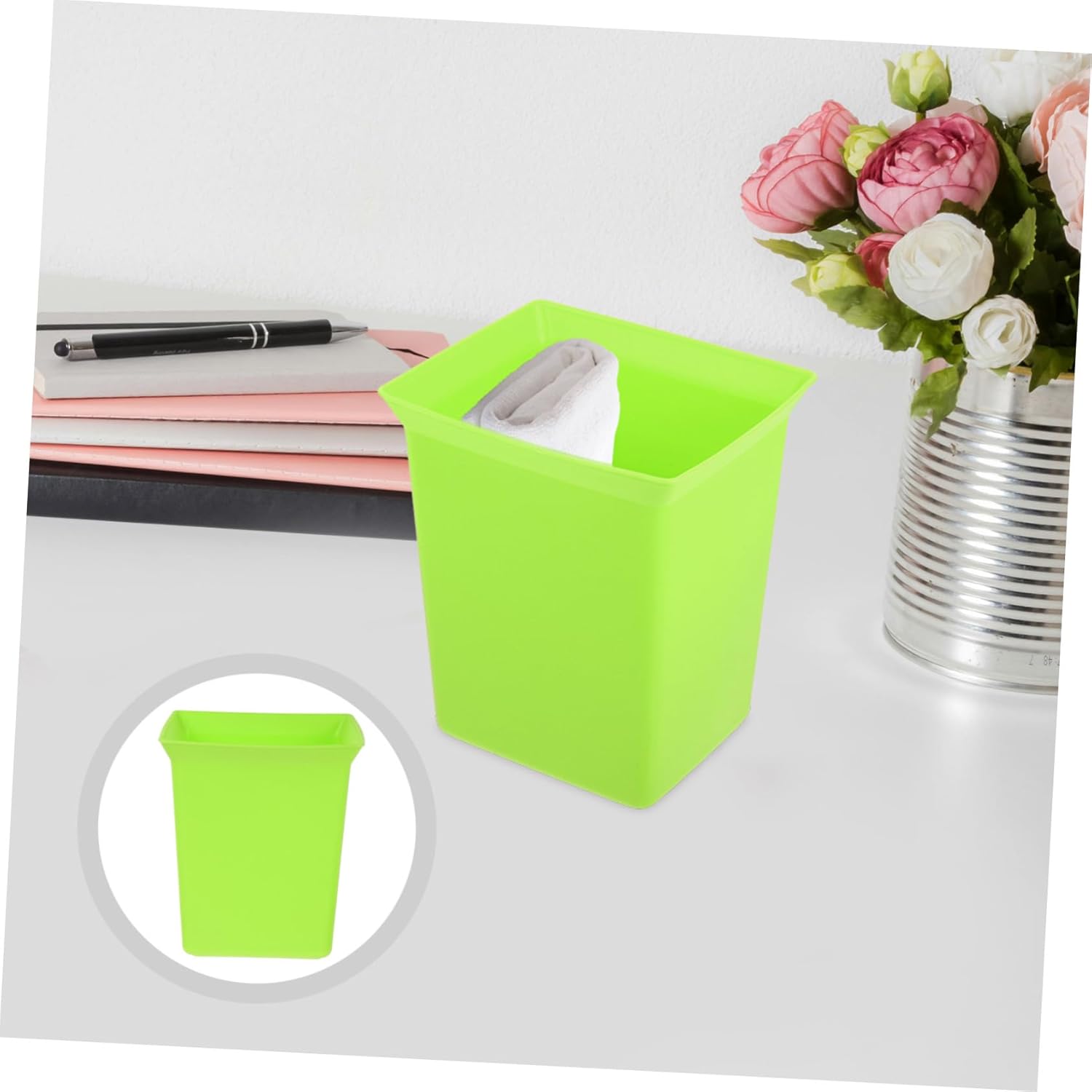 HEALEEP Portable Plastic Storage Basket for Bathroom Hotel