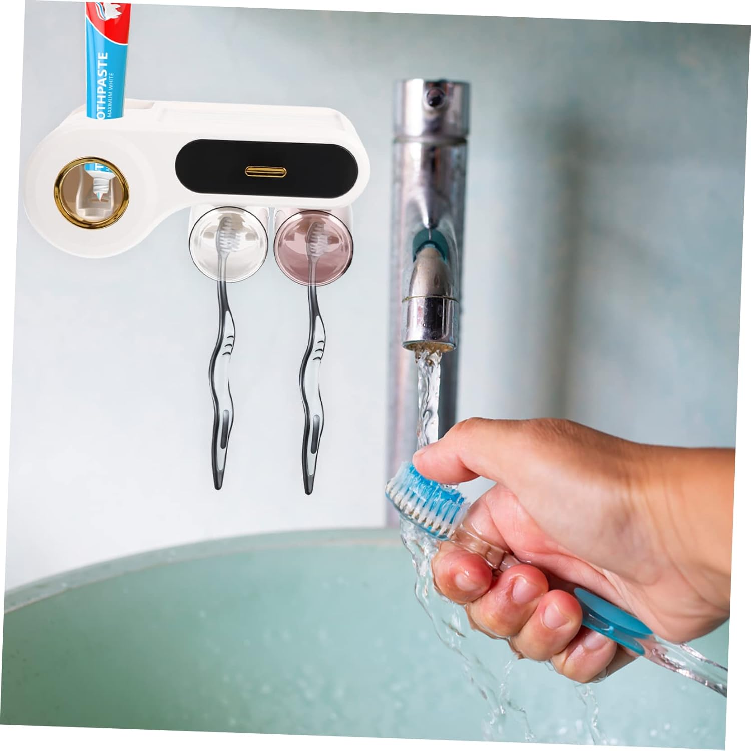 wall-mounted bathroom organizer - save space