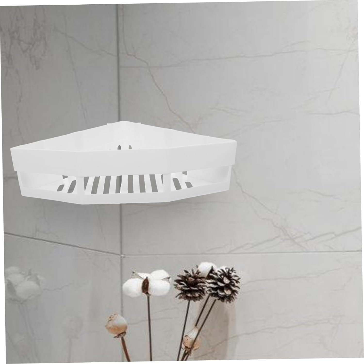 DRIP-READY No Drilling Corner Shower Organizer
