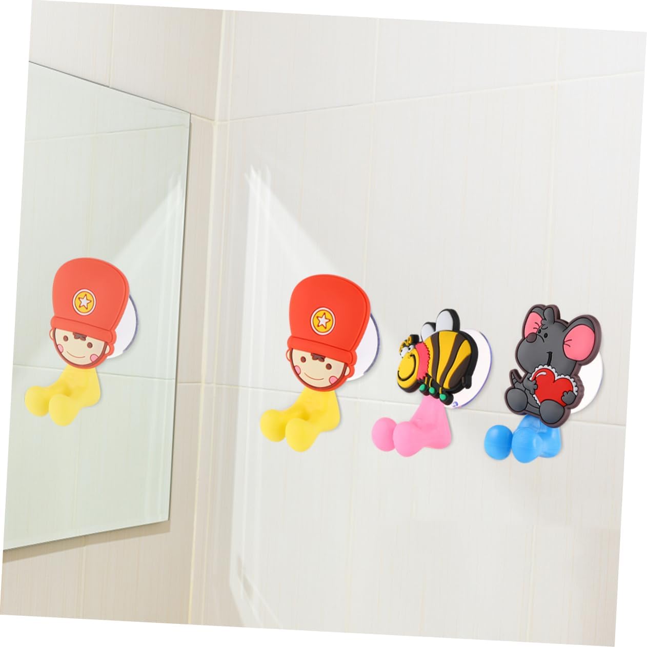 Ciieeo Cute Animal Toothbrush Holder with Suction Cup for Kids
