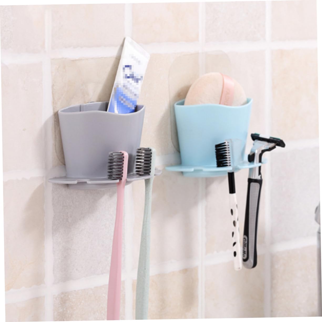 Toothpaste Holder with Suction Cup for Bathroom Wall