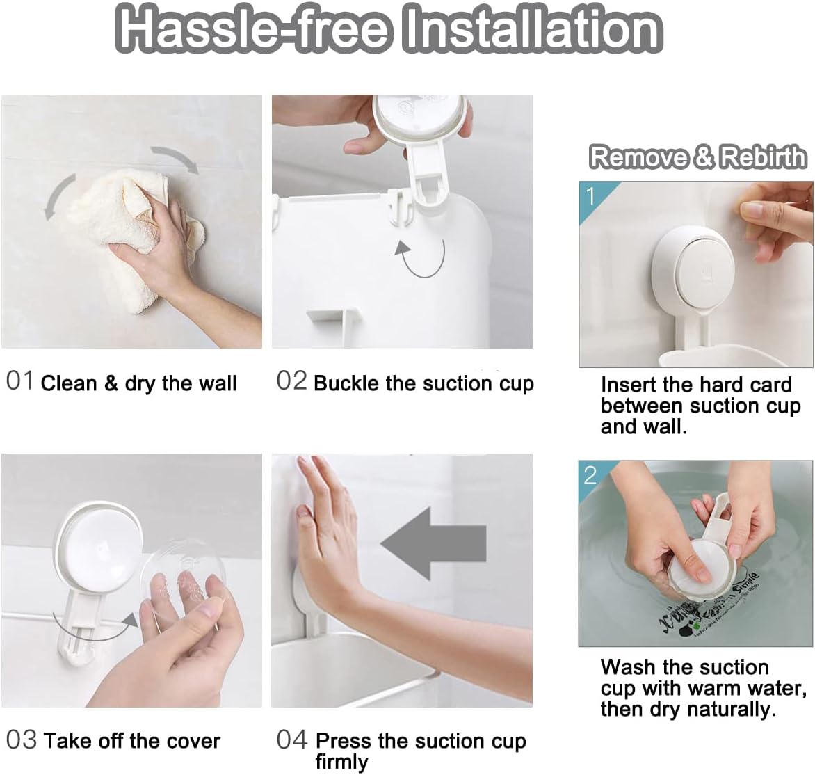 EleviSuction Shower Organizer