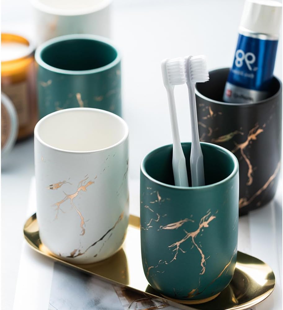 Ceramic Toothbrush Holder White
