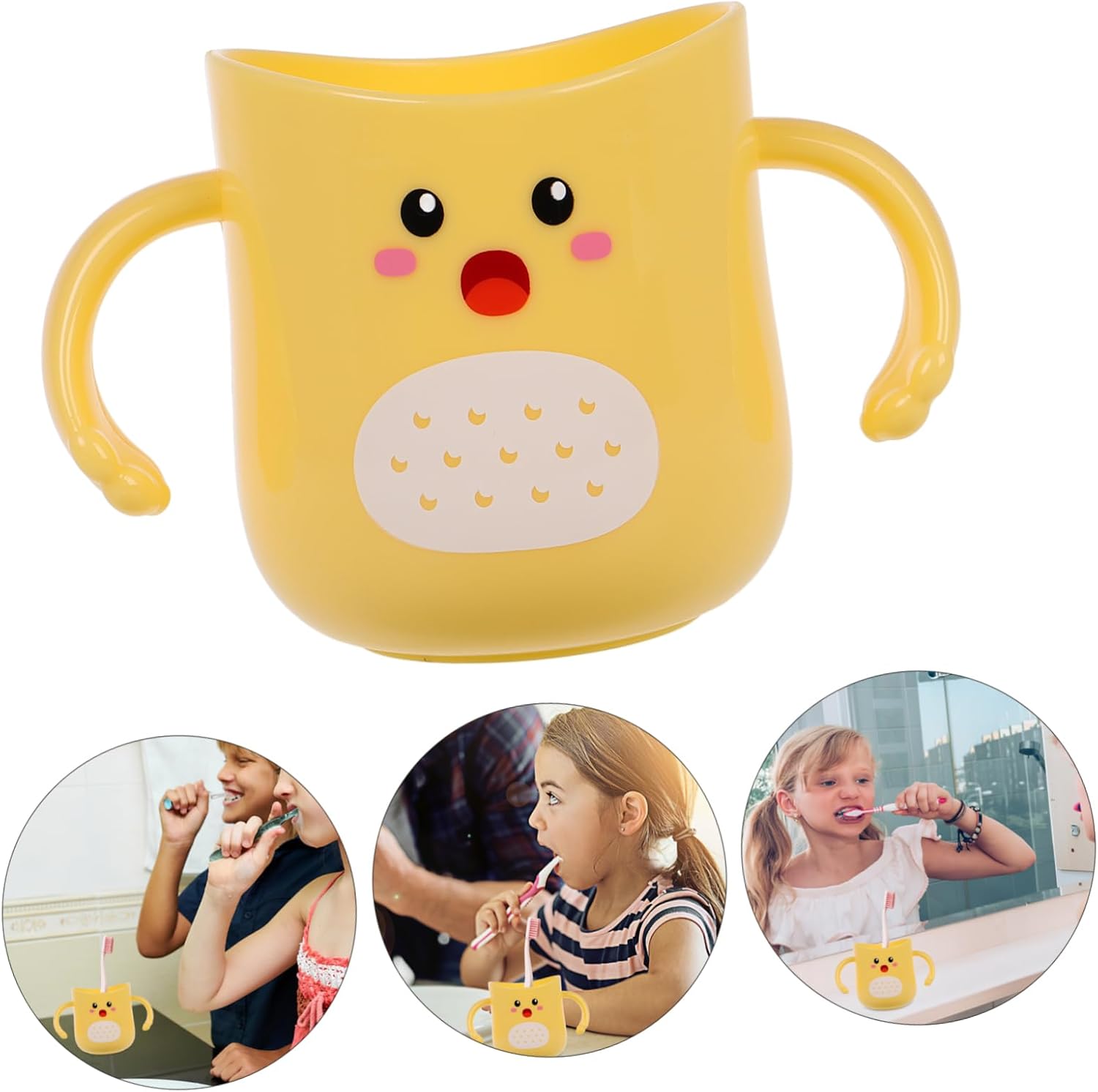 Safe Spill-Proof Toothbrush Holder for Kids