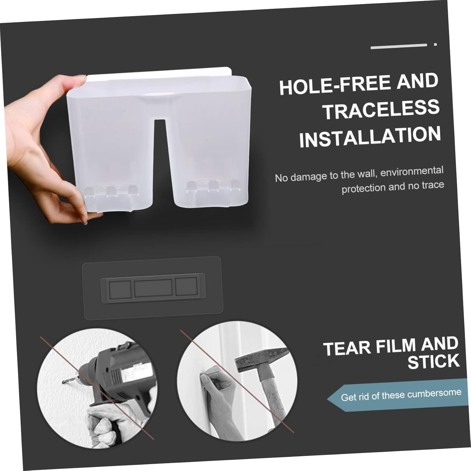 Space-Saving Wall-Mounted Toiletry Organizer