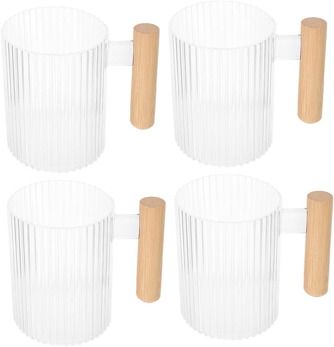 Ergonomic Mobestech 4Pcs Multi Purpose Toothbrush Holder Cups