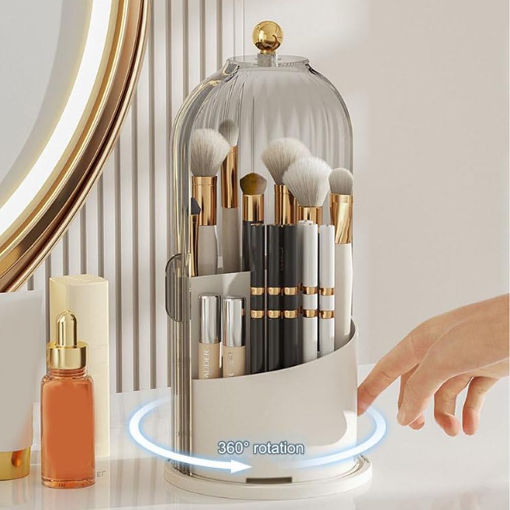 Rotating Toothbrush Organizer