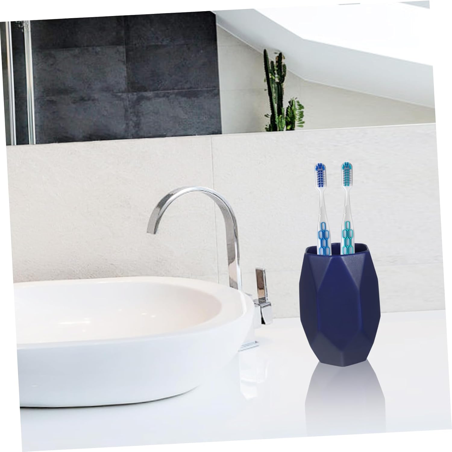 Dual-Purpose Ceramic Toothbrush Water Cup