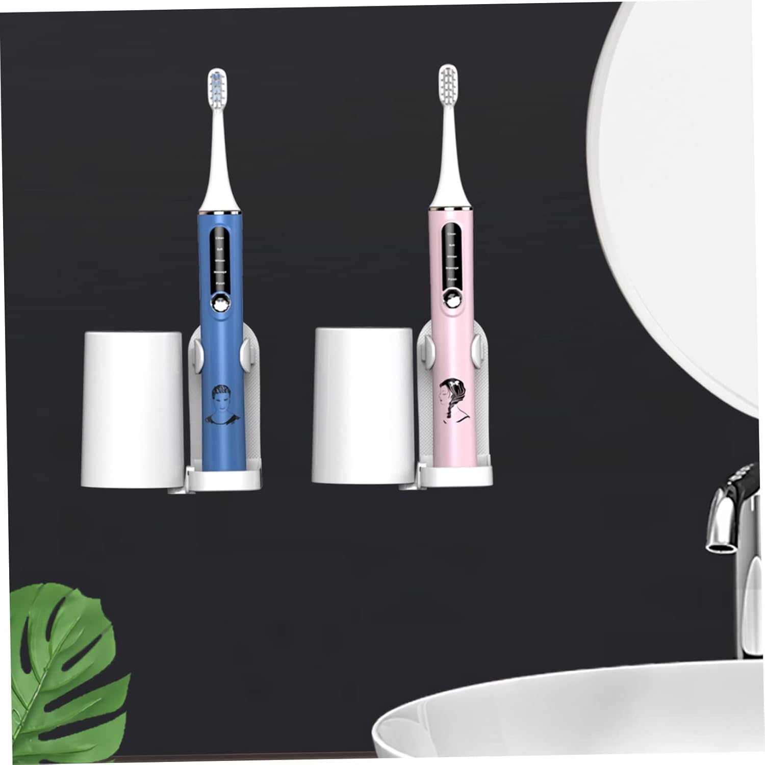 MagicLulu Adjustable Wall-Mounted Electric Toothbrush holder