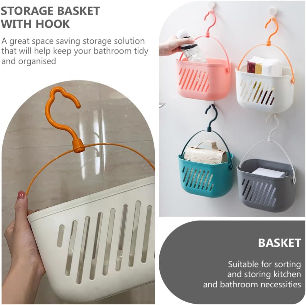 DOITOOL Plastic Hanging Shower Basket with Hook