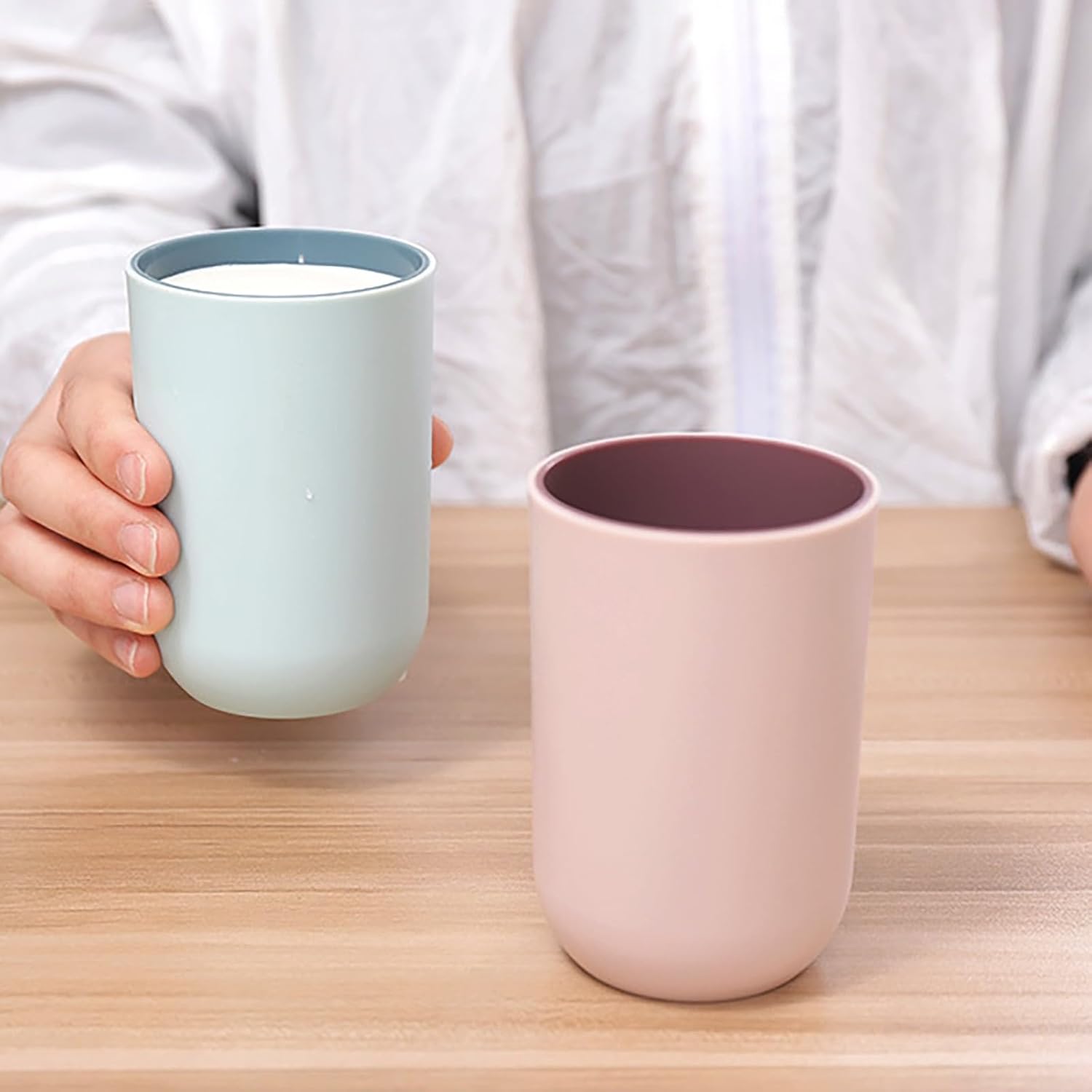 Reusable Plastic Toothbrush Cup