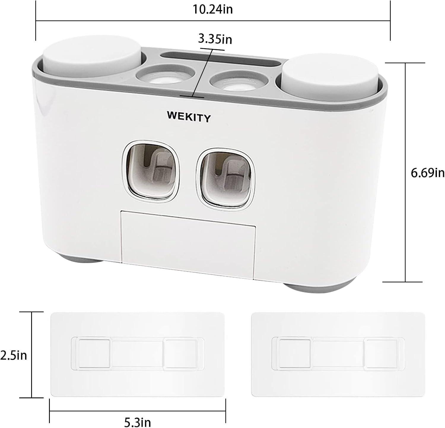 Wekity Multi-Functional Toothbrush Holder
