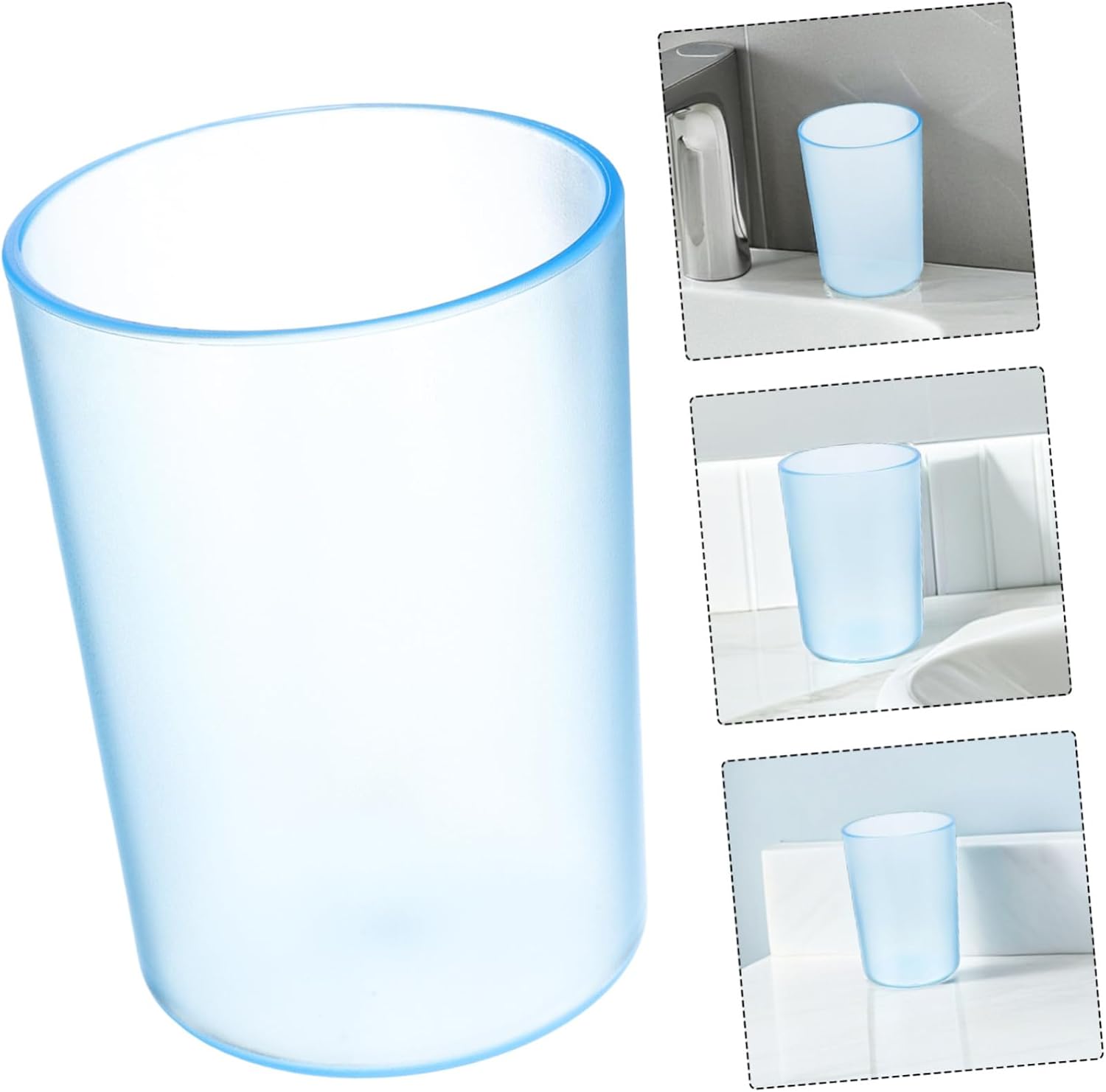 IMIKEYA Transparent Toothbrush Gargle Cup for Adults and Kids